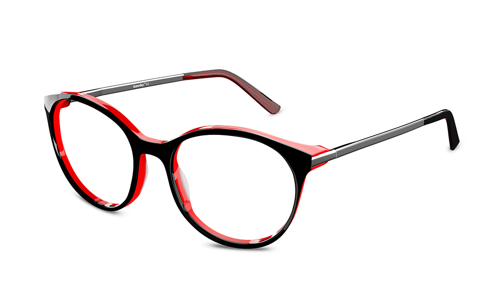 Valerio Oval Black Full Rim Eyeglasses