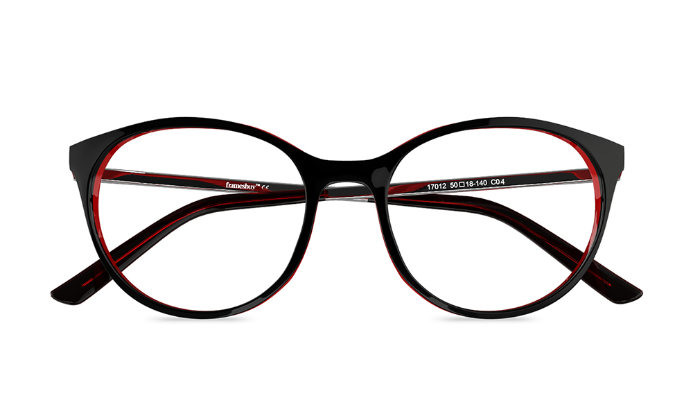 Valerio Oval Black Full Rim Eyeglasses