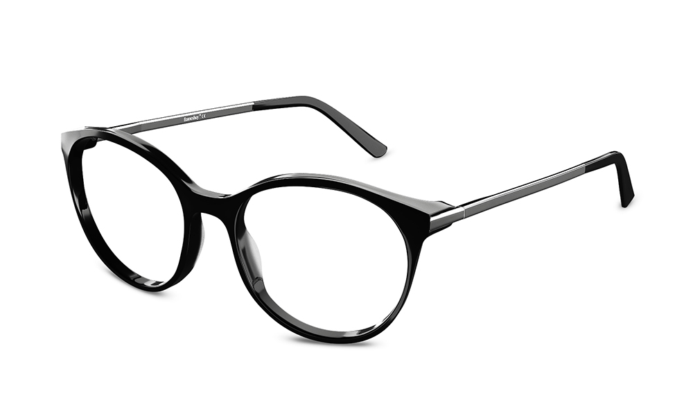 Valerio Oval Black Full Rim Eyeglasses