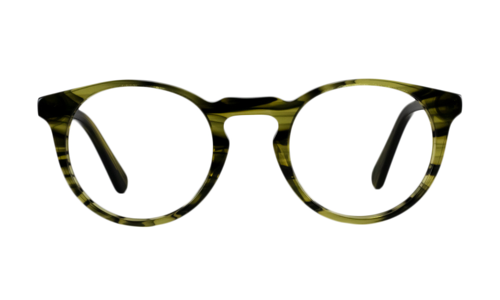Fauna Round Green Full Rim Eyeglasses