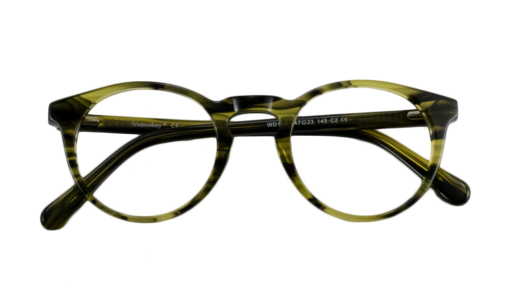 Fauna Round Green Full Rim Eyeglasses