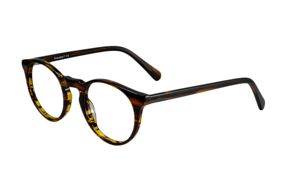 Fauna Round Leopard Full Rim Eyeglasses