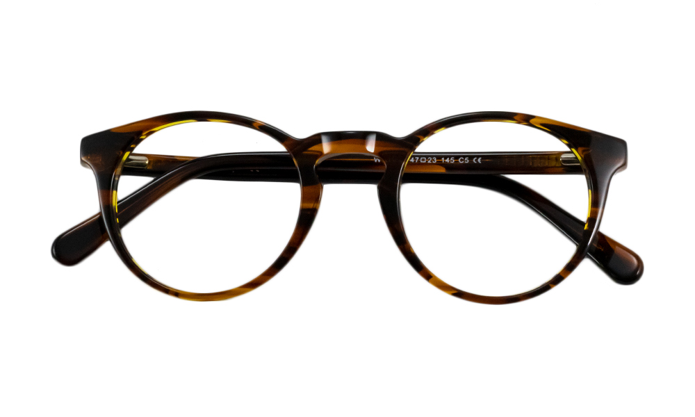 Fauna Round Leopard Full Rim Eyeglasses