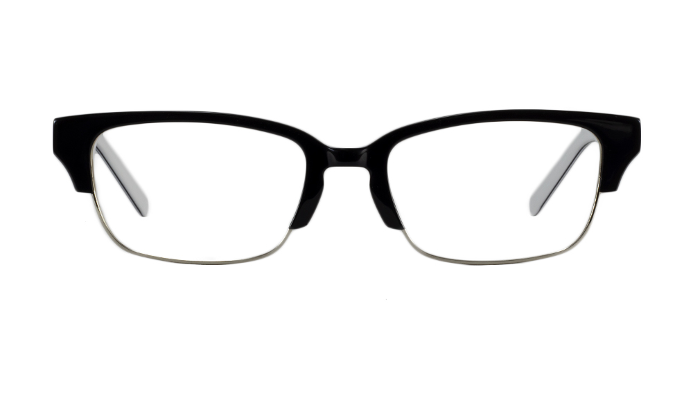 Eyeful Rectangle Black Full Rim Eyeglasses