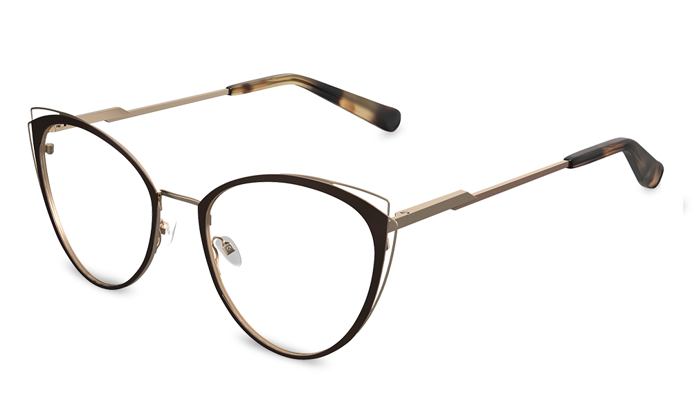 Ginger Cat Eye Brown Full Rim Eyeglasses
