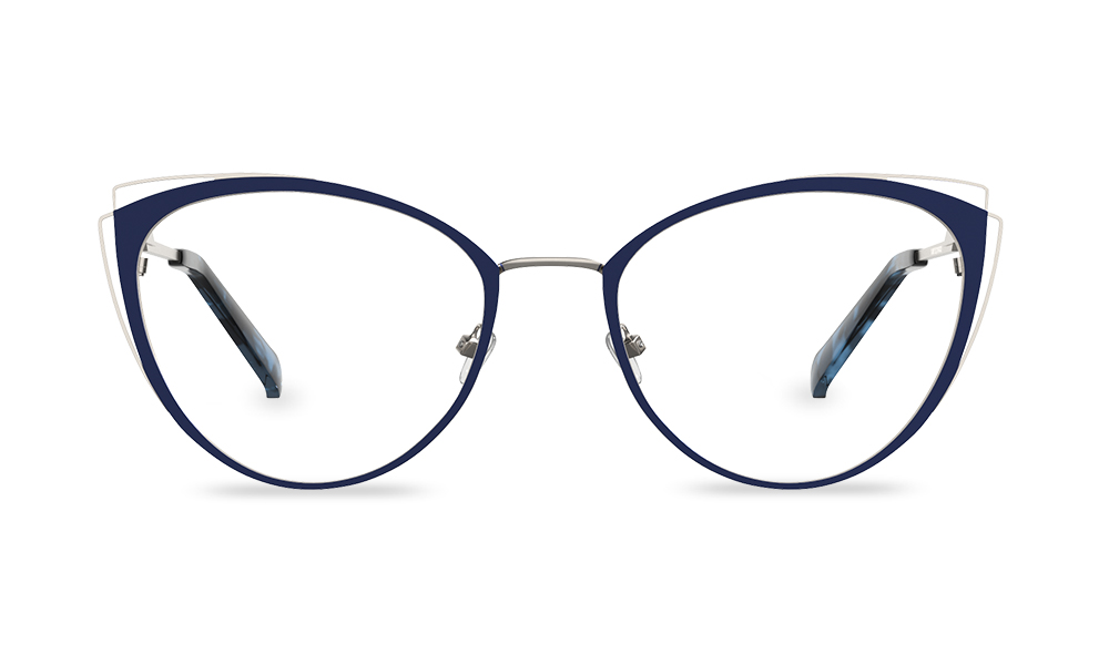 Astria Cat Eye Blue Full Rim Eyeglasses