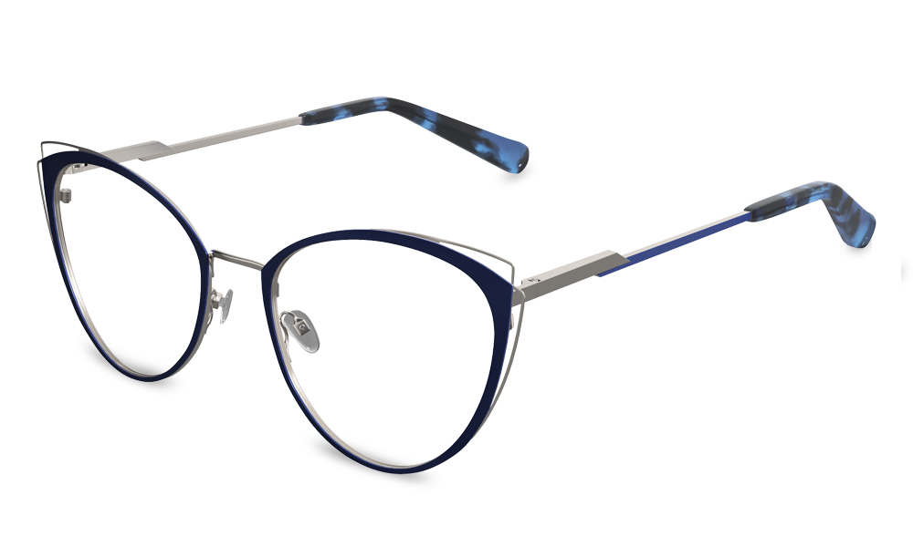 Astria Cat Eye Blue Full Rim Eyeglasses