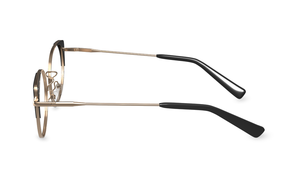 Eavan Cat Eye Black Full Rim Eyeglasses