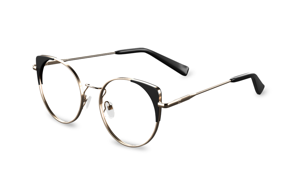 Eavan Cat Eye Black Full Rim Eyeglasses