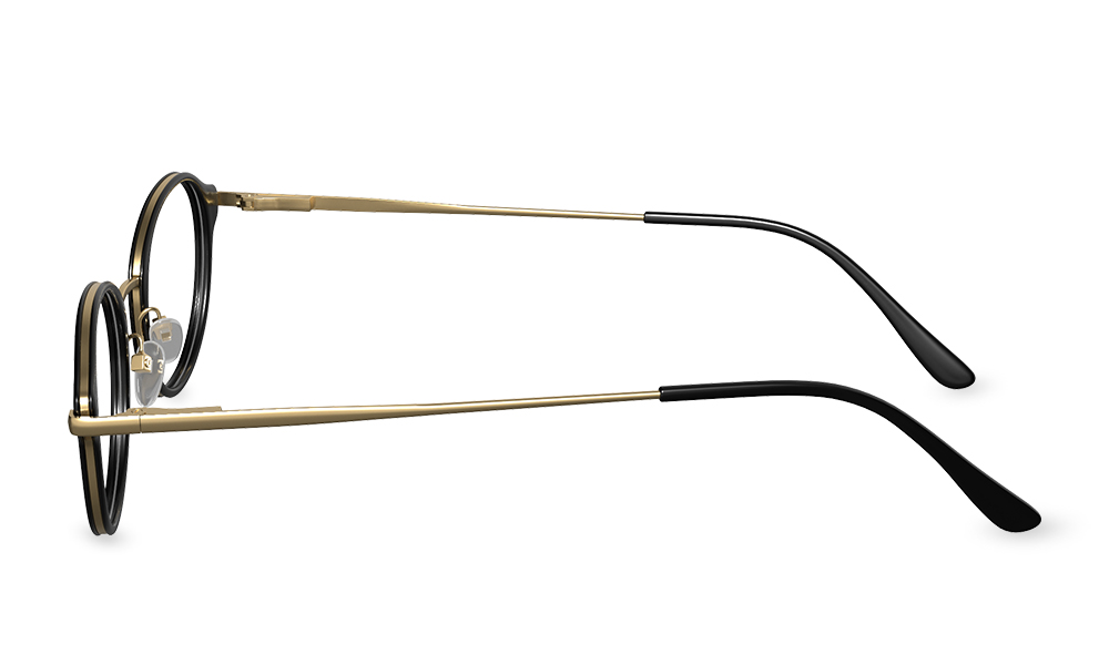 Nicety Round Black Full Rim Eyeglasses