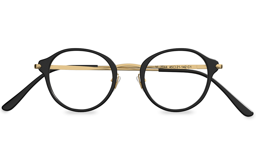 Nicety Round Black Full Rim Eyeglasses