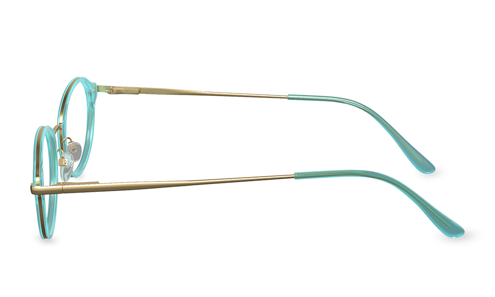 Elsworth Round Blue Full Rim Eyeglasses