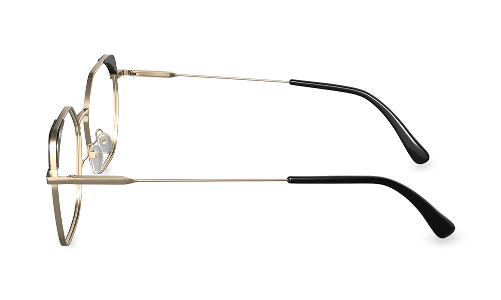 Orla Geometric Black Full Rim Eyeglasses