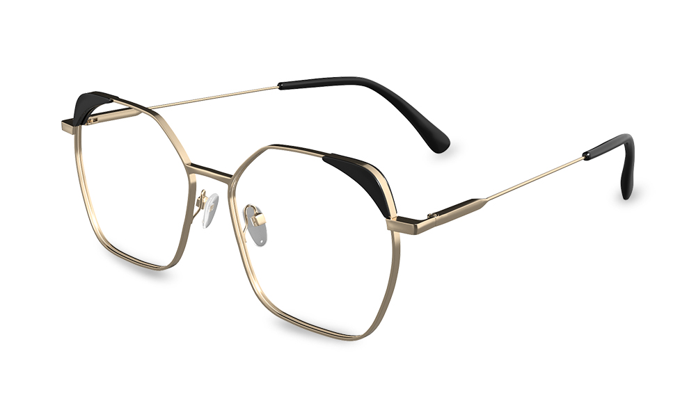 Orla Geometric Black Full Rim Eyeglasses