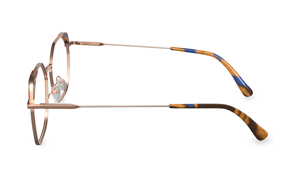 Orla Geometric Tortoise Full Rim Eyeglasses