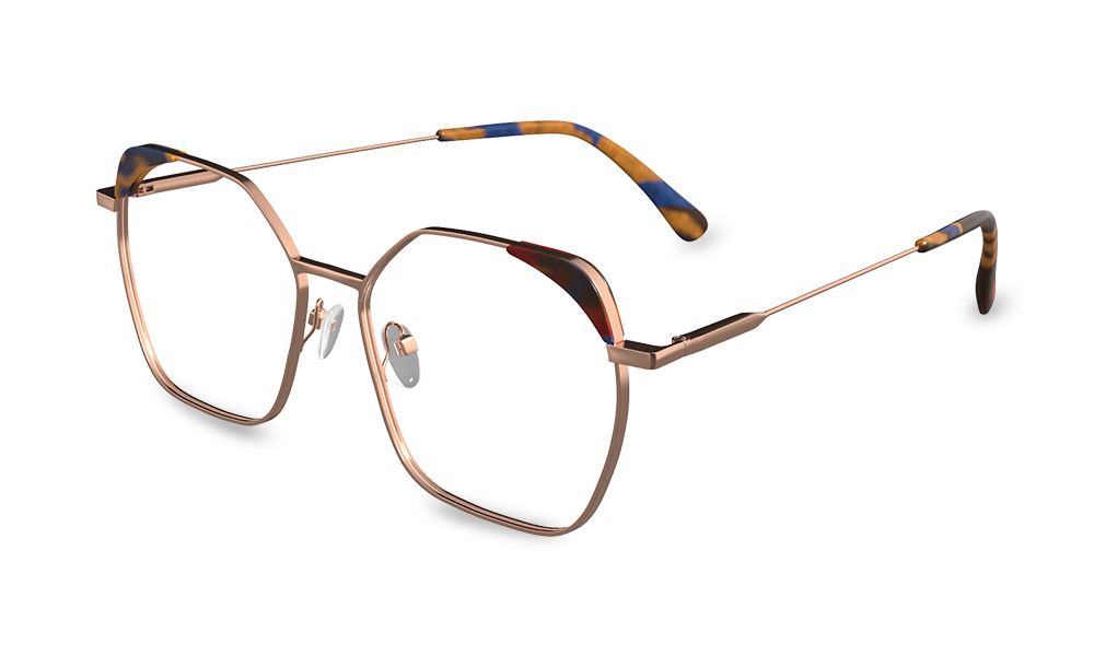 Orla Geometric Tortoise Full Rim Eyeglasses