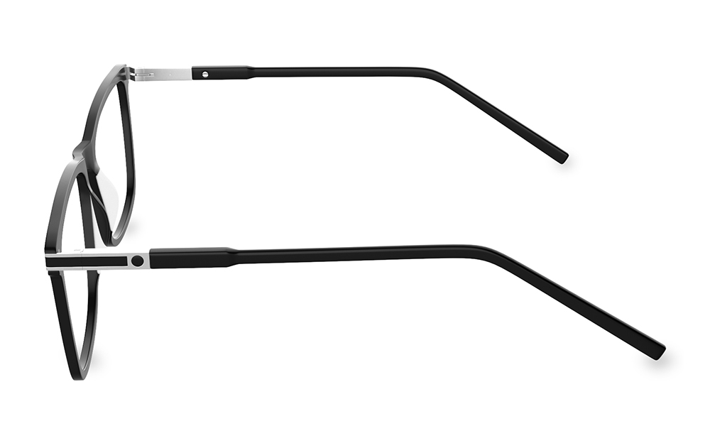 Etnia Rectangle Black Full Rim Eyeglasses