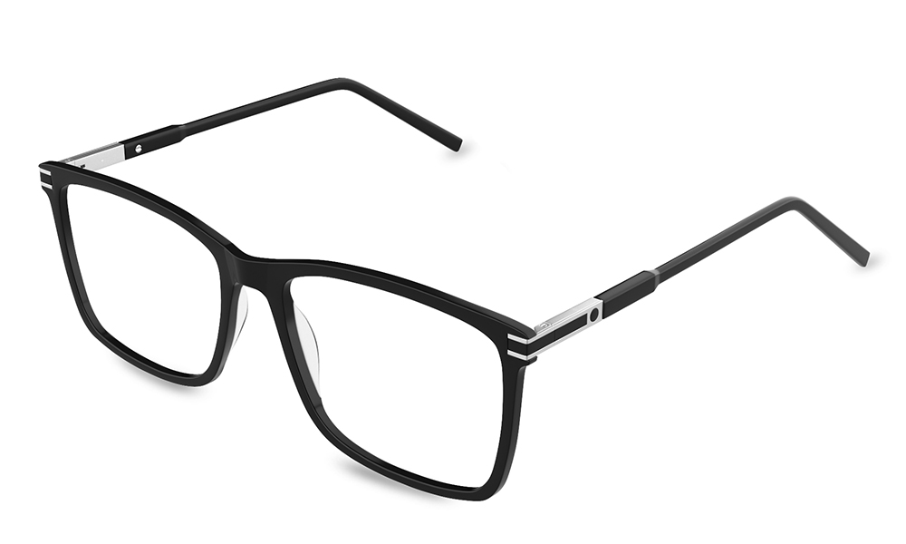 Etnia Rectangle Black Full Rim Eyeglasses