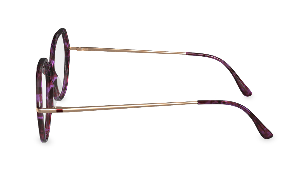 Dolce Geometric Tortoise Full Rim Eyeglasses
