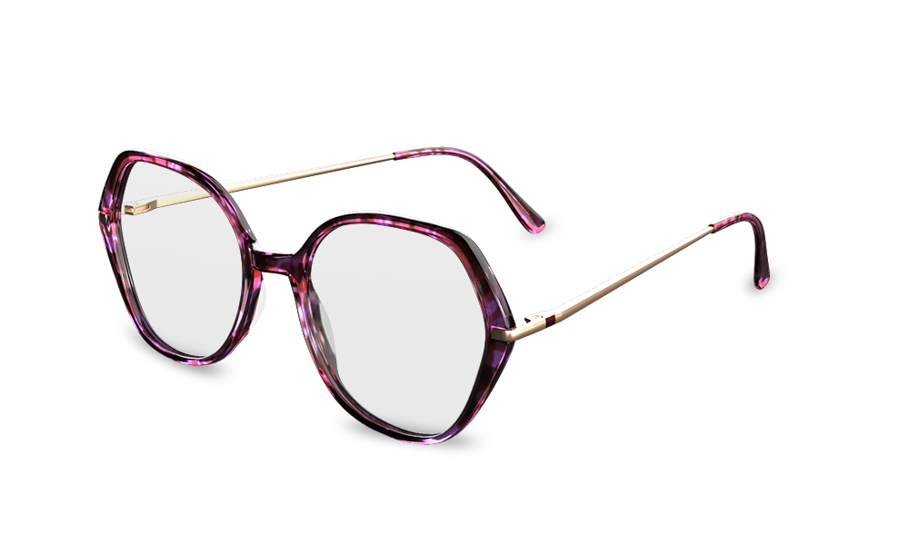 Dolce Geometric Tortoise Full Rim Eyeglasses