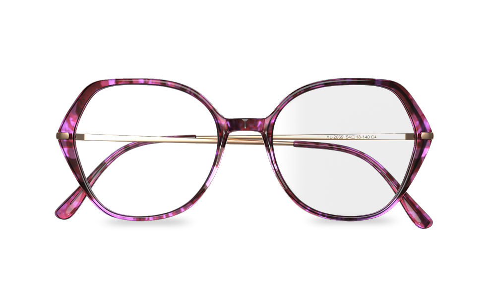Dolce Geometric Tortoise Full Rim Eyeglasses