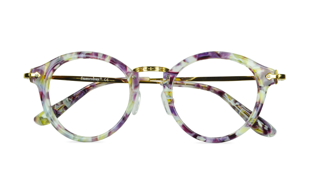 Tweety Horn Floral Full Rim Eyeglasses
