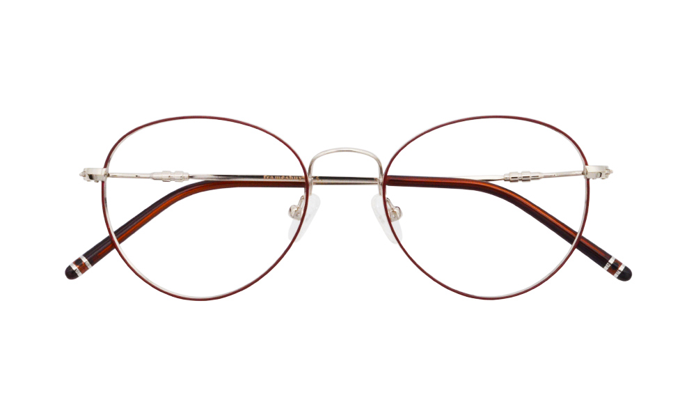 Bram Oval Brown Full Rim Eyeglasses