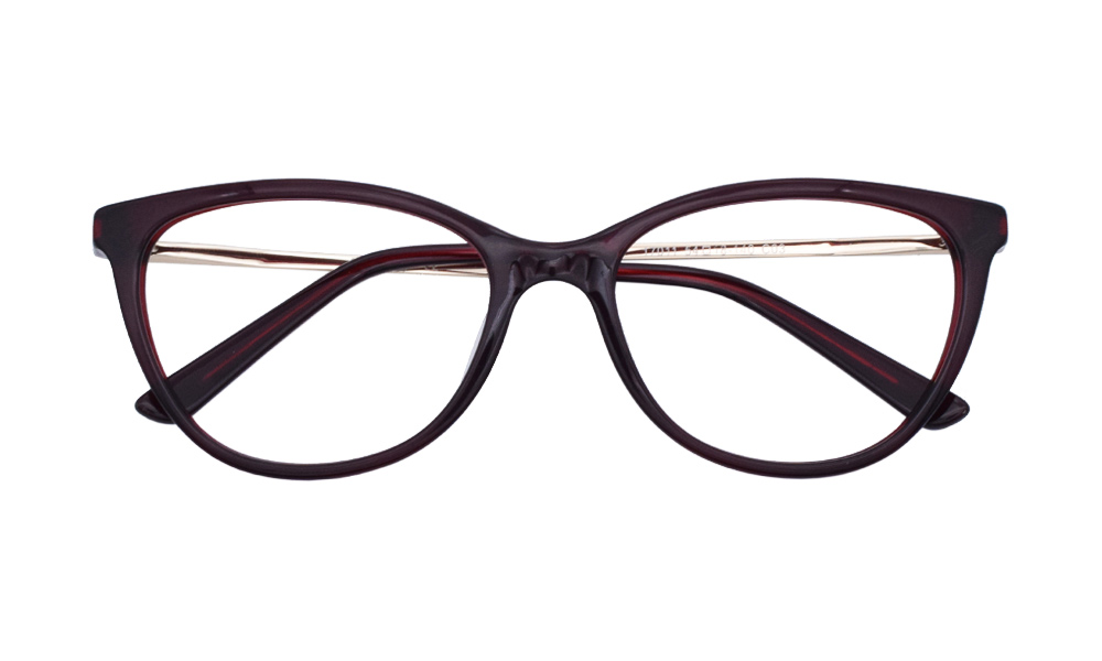 Elsa Cat Eye Maroon Full Rim Eyeglasses