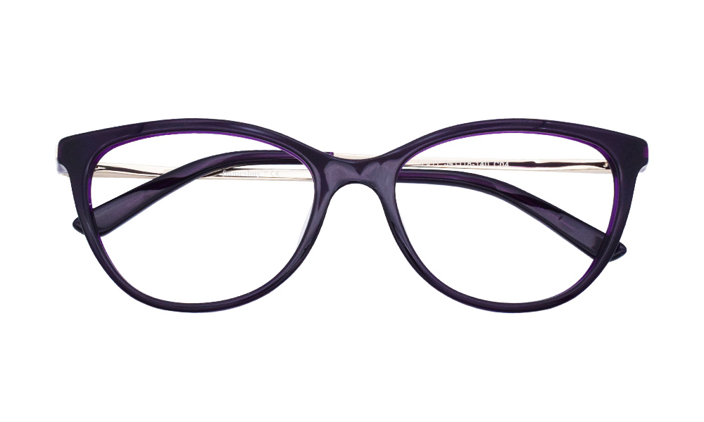 Elsa Cat Eye Purple Full Rim Eyeglasses