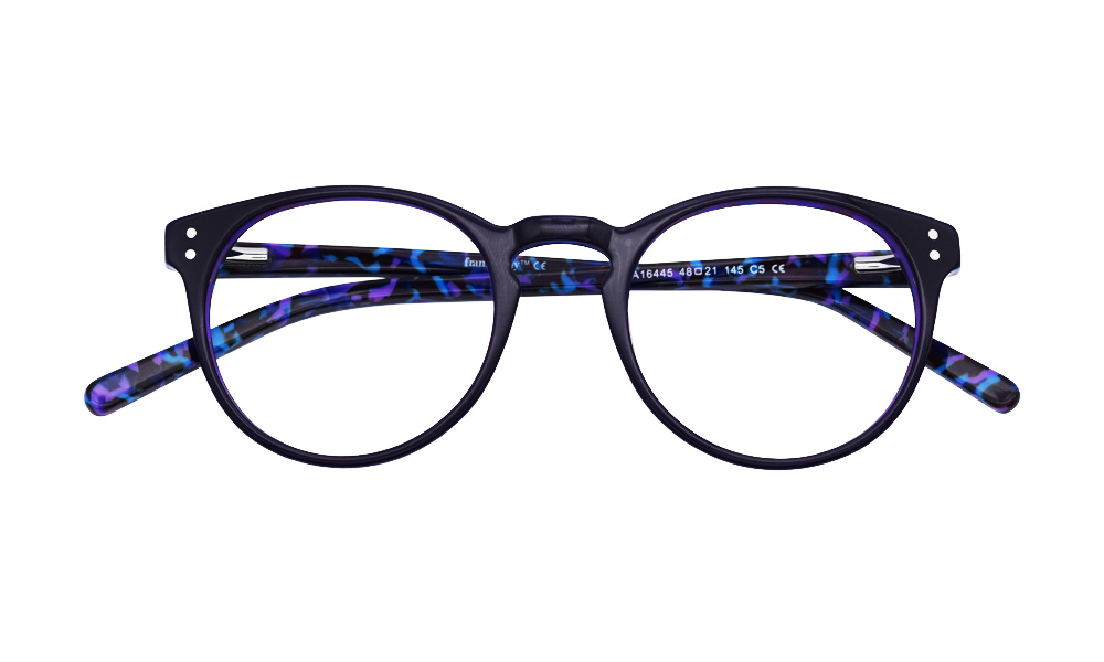 Jola Round Purple Full Rim Eyeglasses
