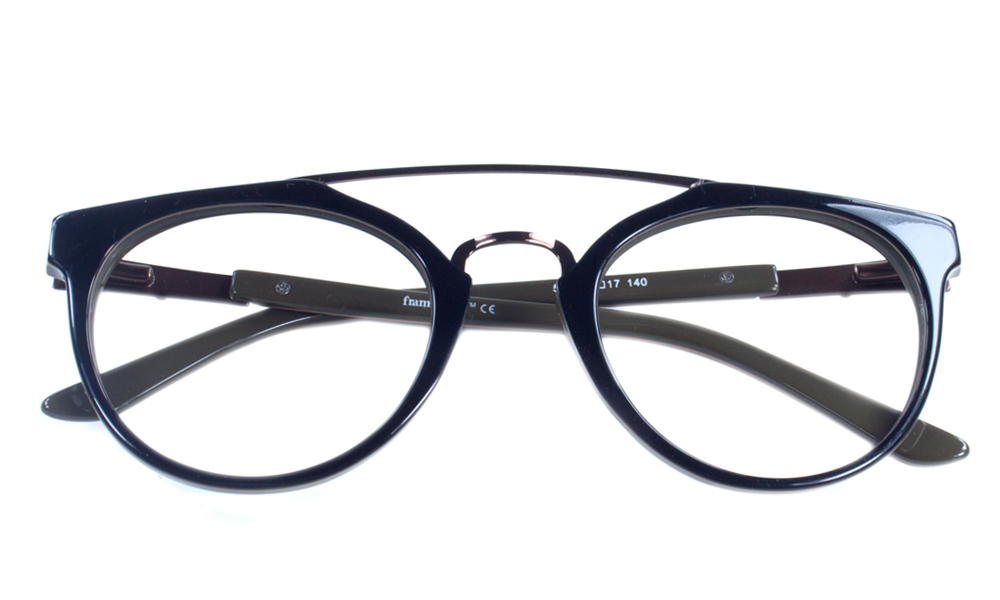 Mabel Horn Black Full Rim Eyeglasses