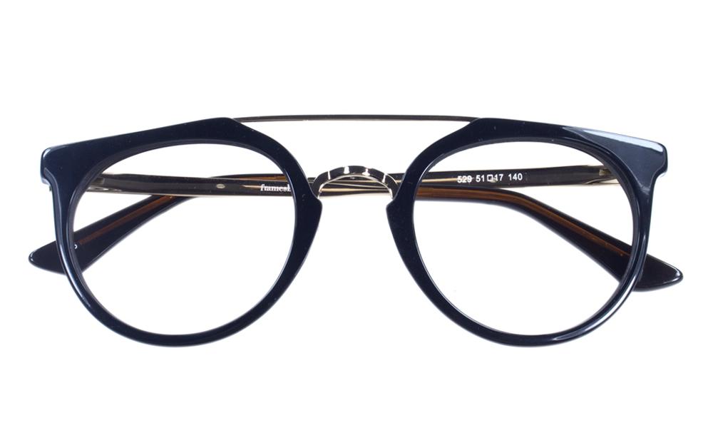 Squeakey Aviator Black Full Rim Eyeglasses
