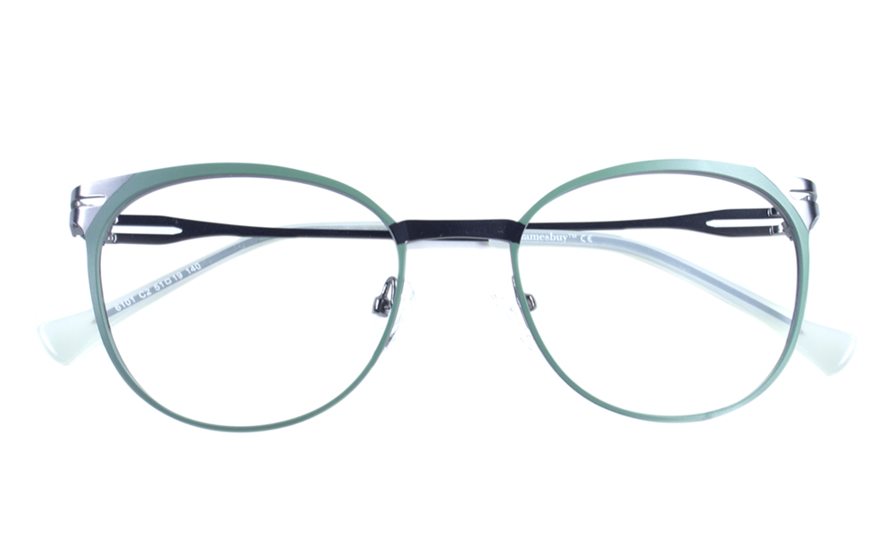 Bleak Horn Green Full Rim Eyeglasses