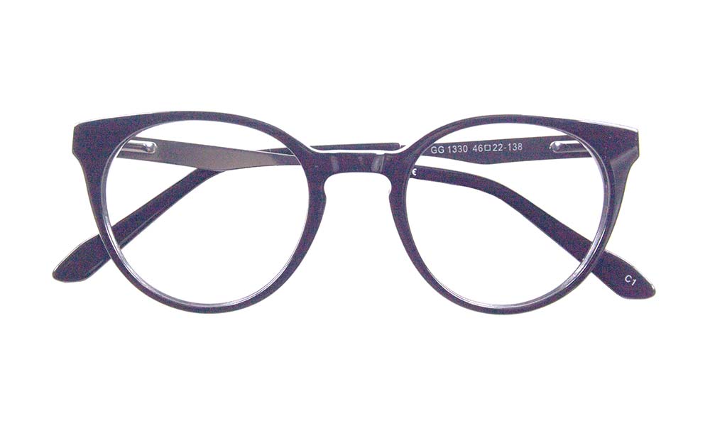 Ray Oval Black Full Rim Eyeglasses