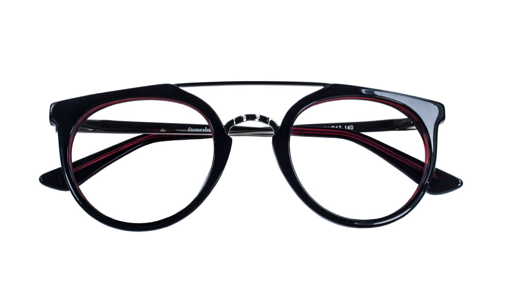 Squeakey Aviator Black Full Rim Eyeglasses