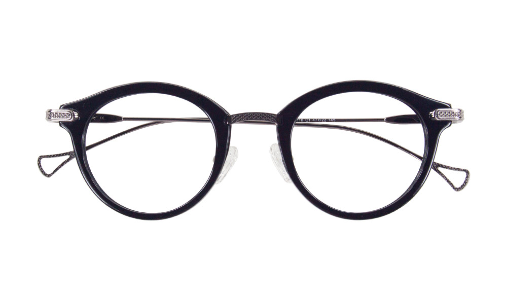 Jolie Oval Black Full Rim Eyeglasses