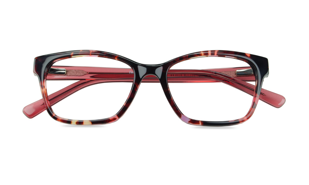 Popping Square Tortoise Full Rim Eyeglasses
