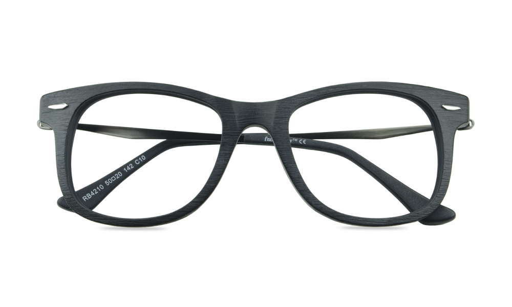Woodside Horn Black Full Rim Eyeglasses