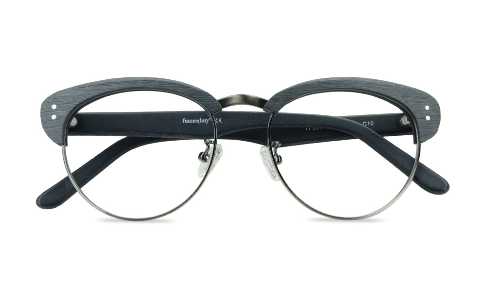 Beckon Horn Black Full Rim Eyeglasses