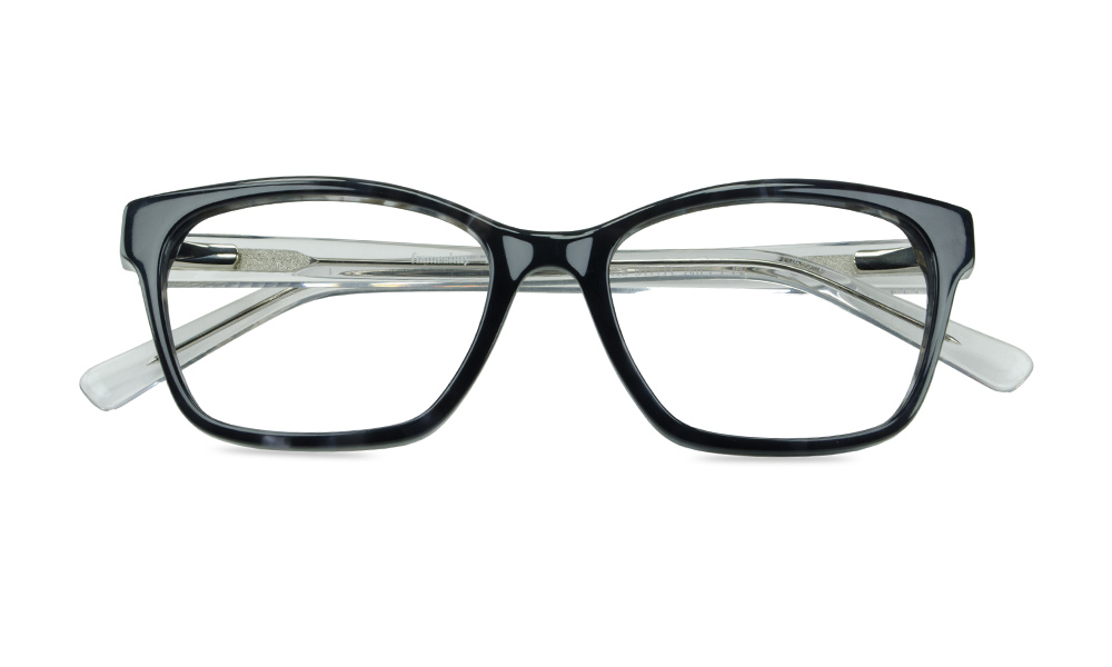 Popping Square Black Full Rim Eyeglasses