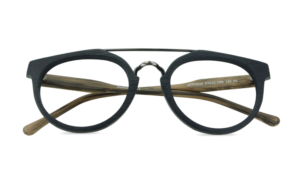 Clement Aviator Black Full Rim Eyeglasses