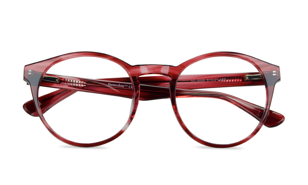 Fab Round Red Full Rim Eyeglasses