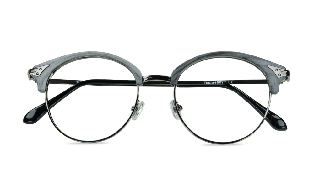 Mythical Horn Grey Full Rim Eyeglasses