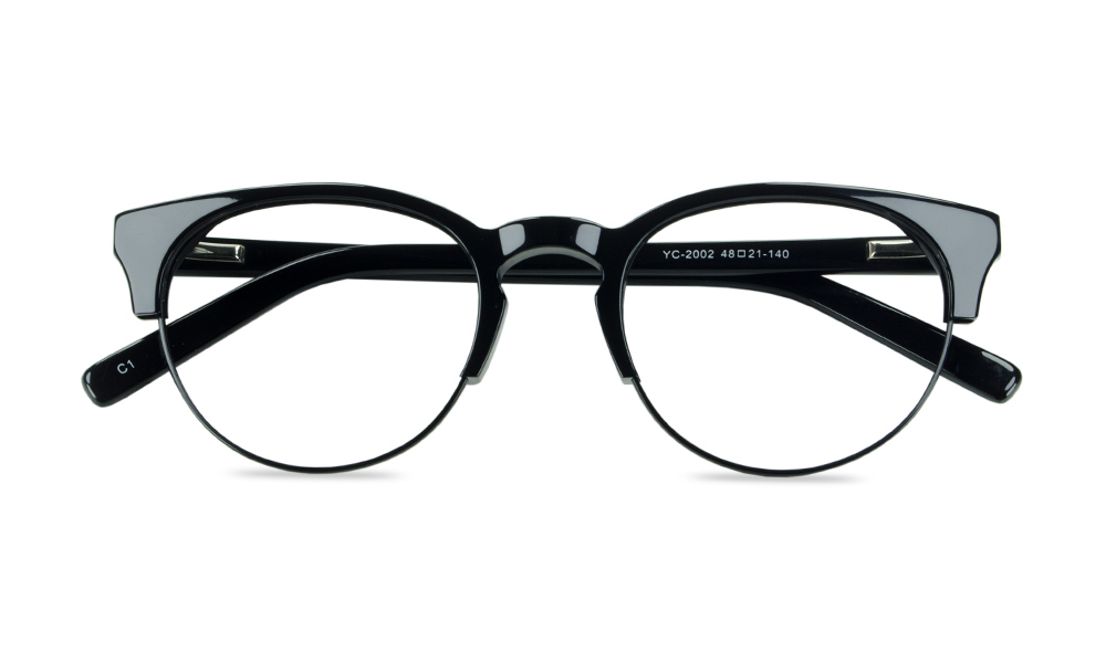 Trade Horn Black Full Rim Eyeglasses
