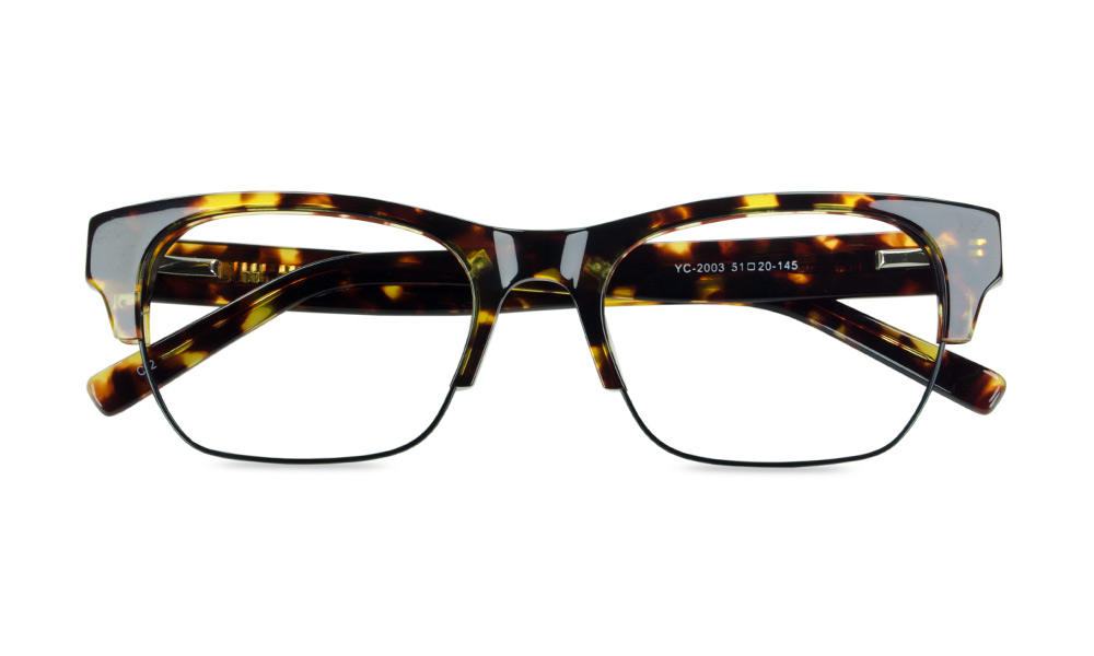Avez Rectangle Tortoise Full Rim Eyeglasses