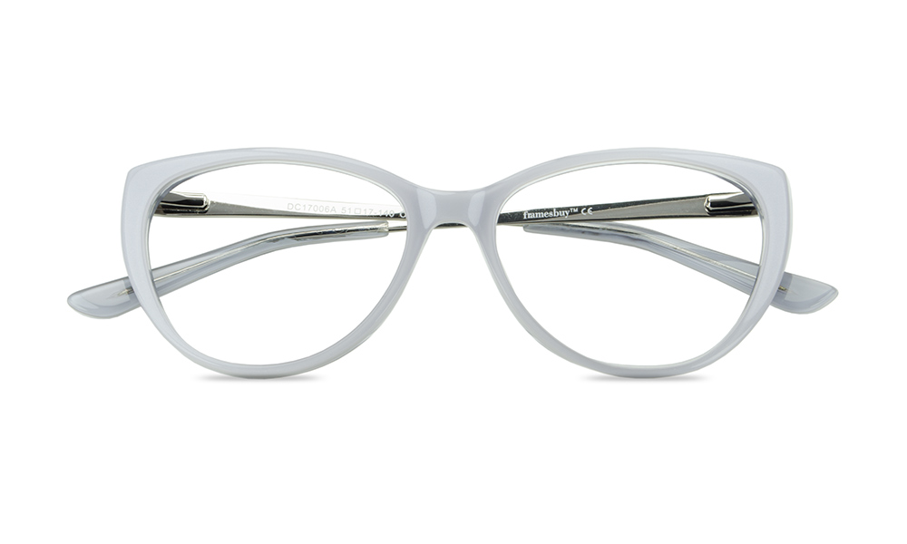 Mira Cat Eye Grey Full Rim Eyeglasses