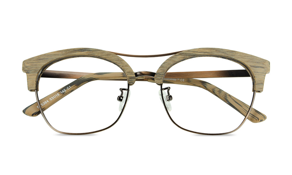 Iris Square Brown Full Rim Eyeglasses
