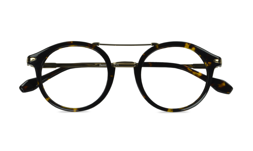 Saga Round Tortoise Full Rim Eyeglasses