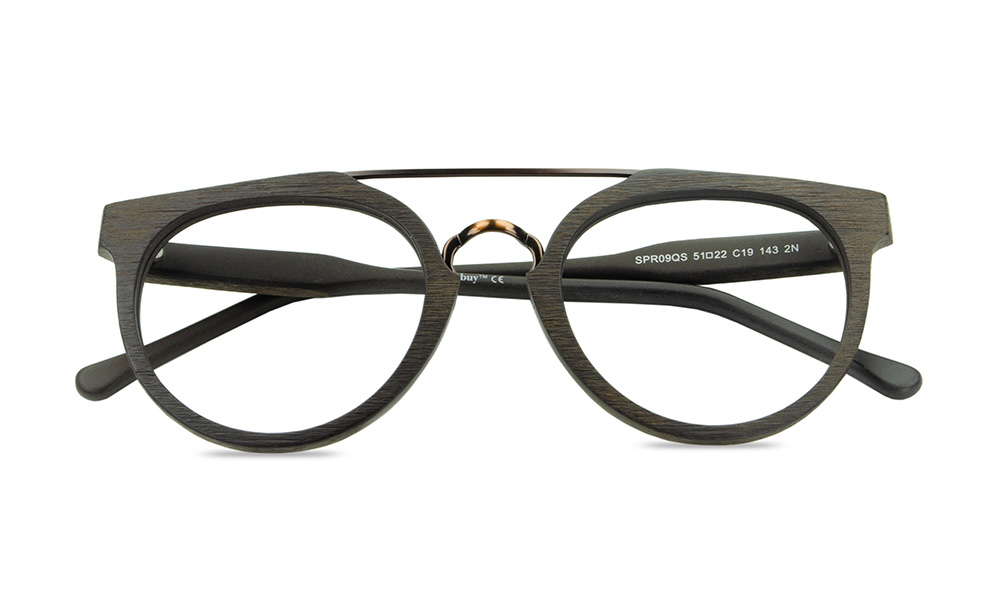 Arresting Aviator Coffee Full Rim Eyeglasses