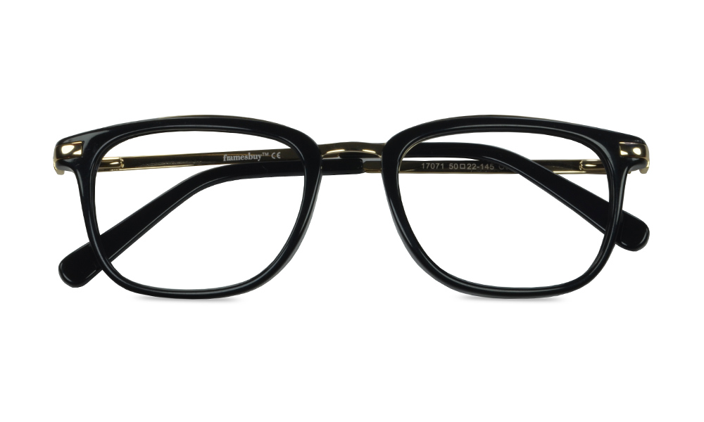 Zion Square Black Full Rim Eyeglasses